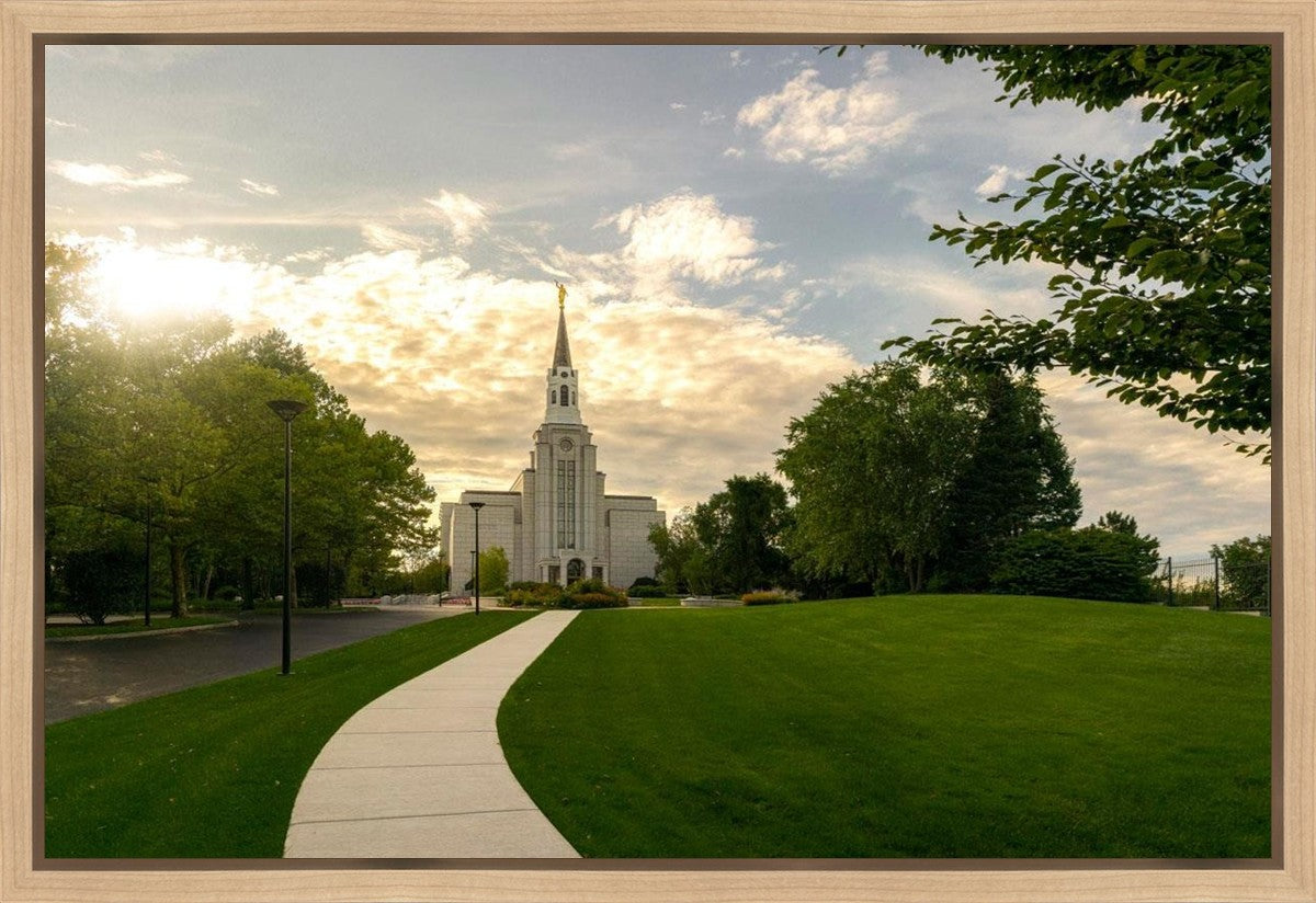 Boston Temple Summer Glow Gallery Wrap