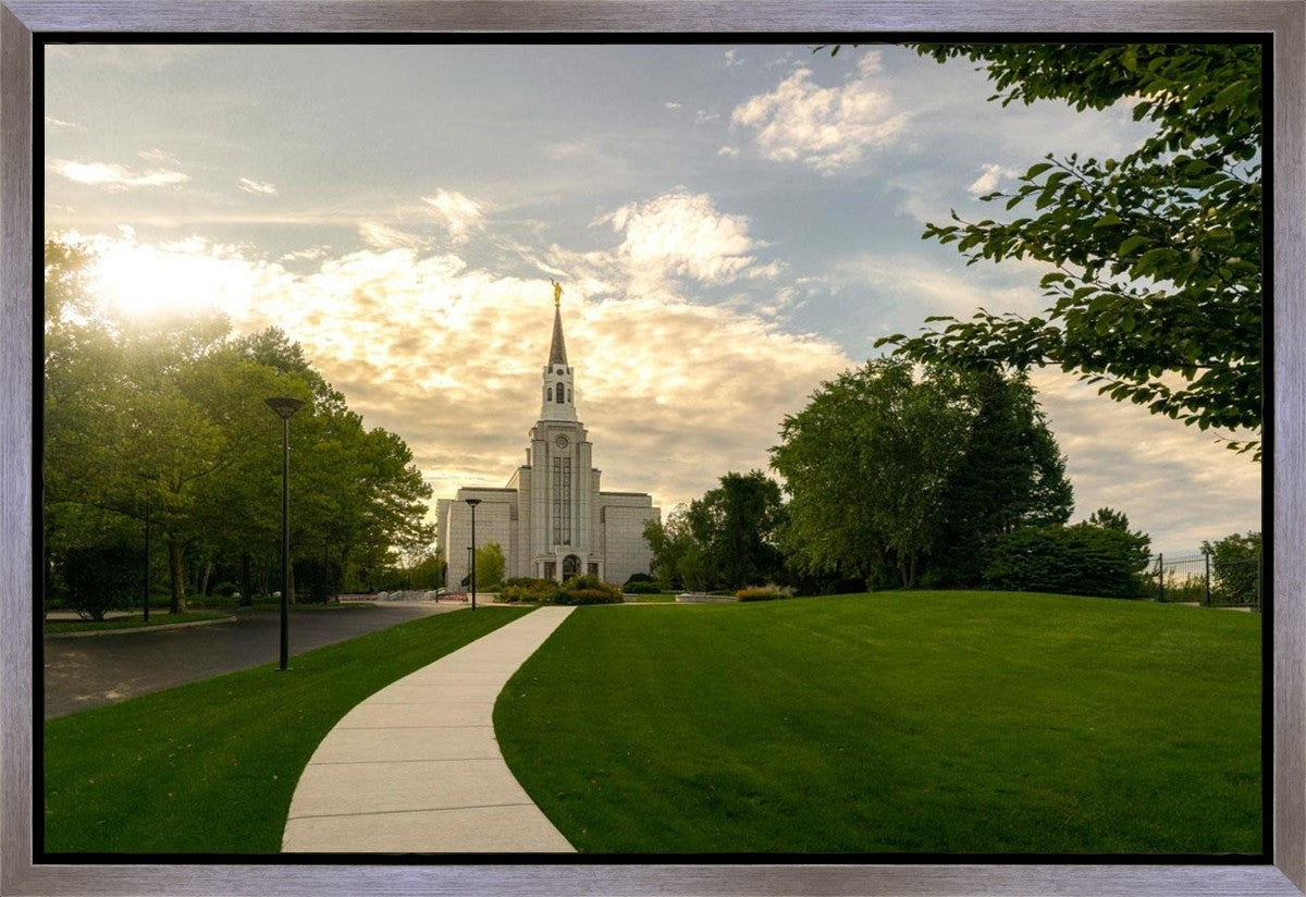 Boston Temple Summer Glow Gallery Wrap