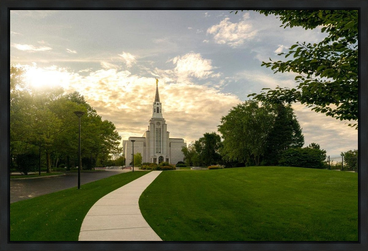 Boston Temple Summer Glow Gallery Wrap