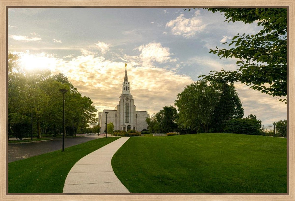 Boston Temple Summer Glow Gallery Wrap