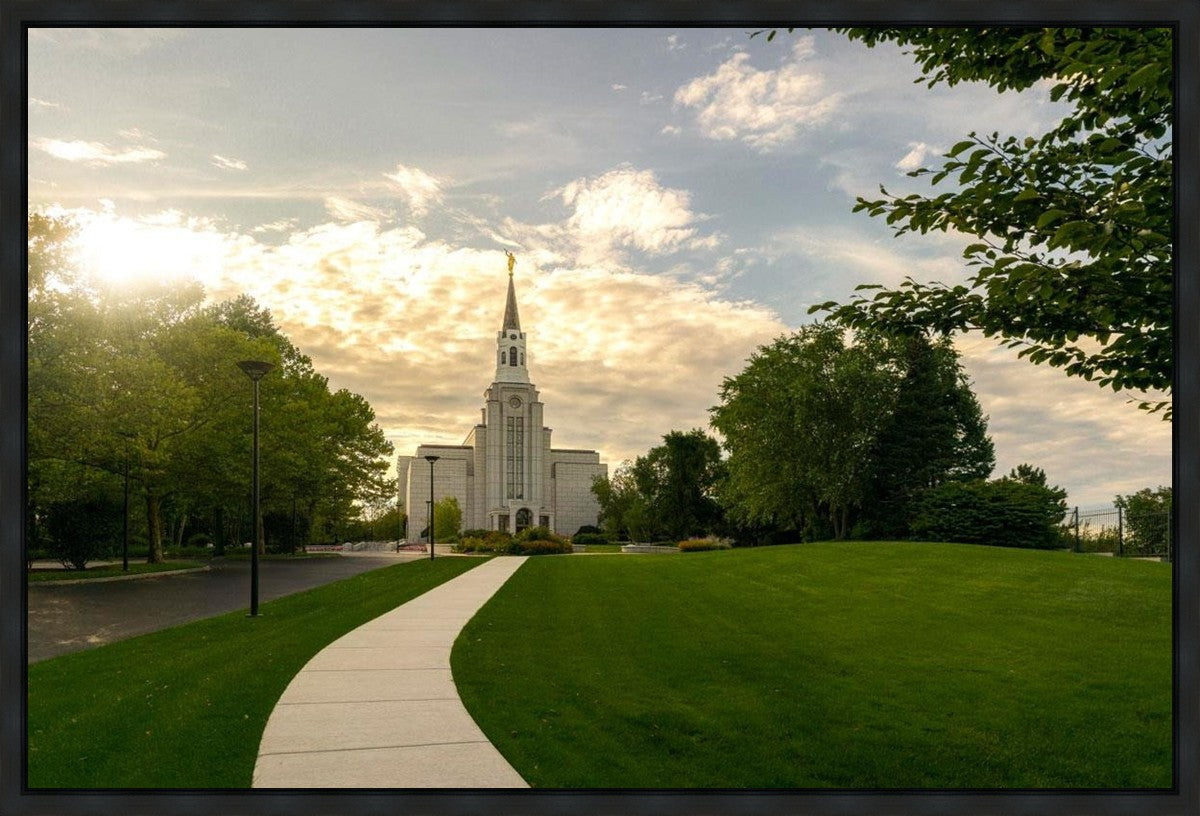 Boston Temple Summer Glow Gallery Wrap