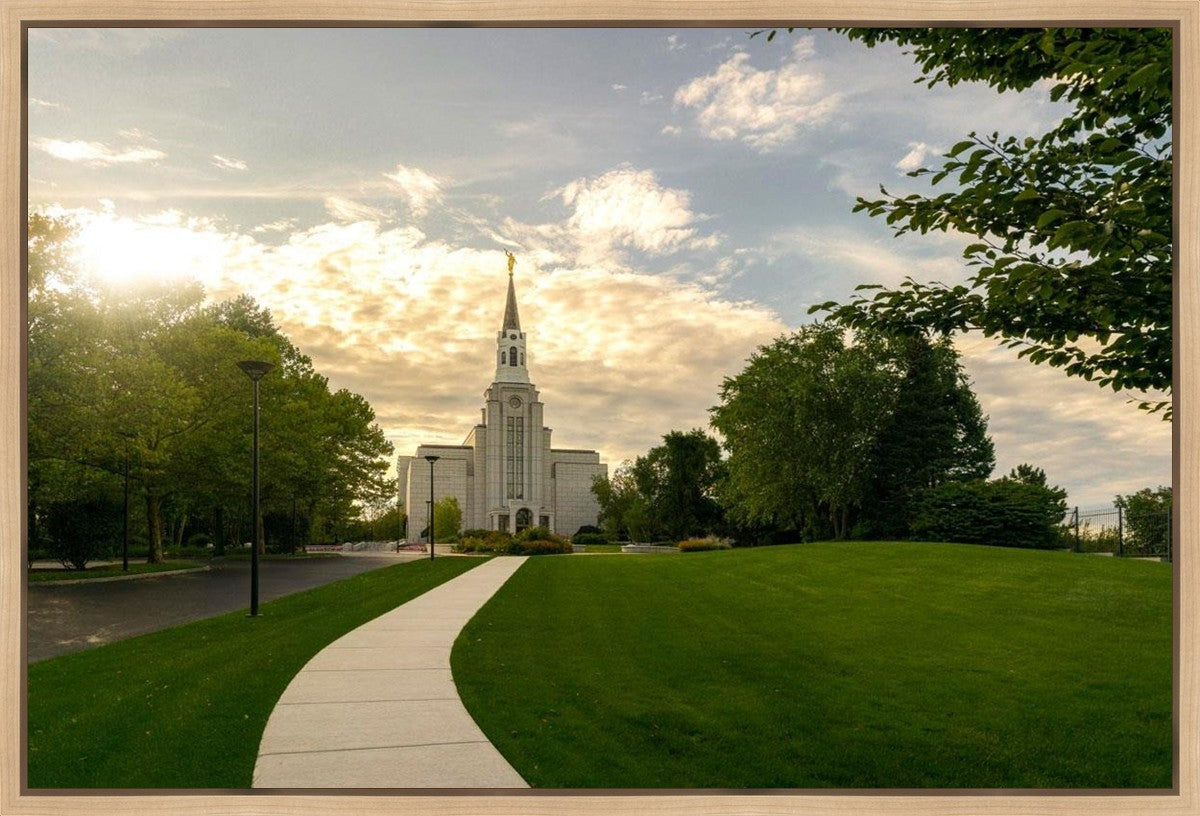 Boston Temple Summer Glow Gallery Wrap