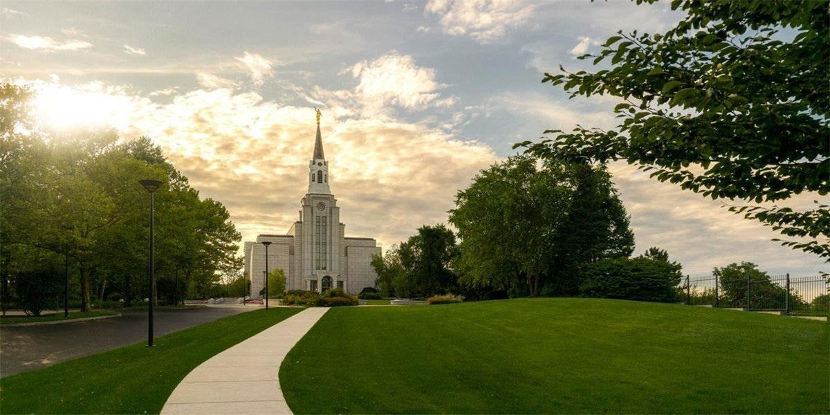 Boston Temple Summer Glow Gallery Wrap