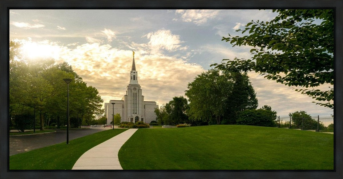Boston Temple Summer Glow Gallery Wrap