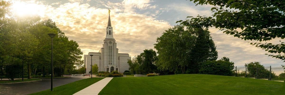 Boston Temple Summer Glow Gallery Wrap