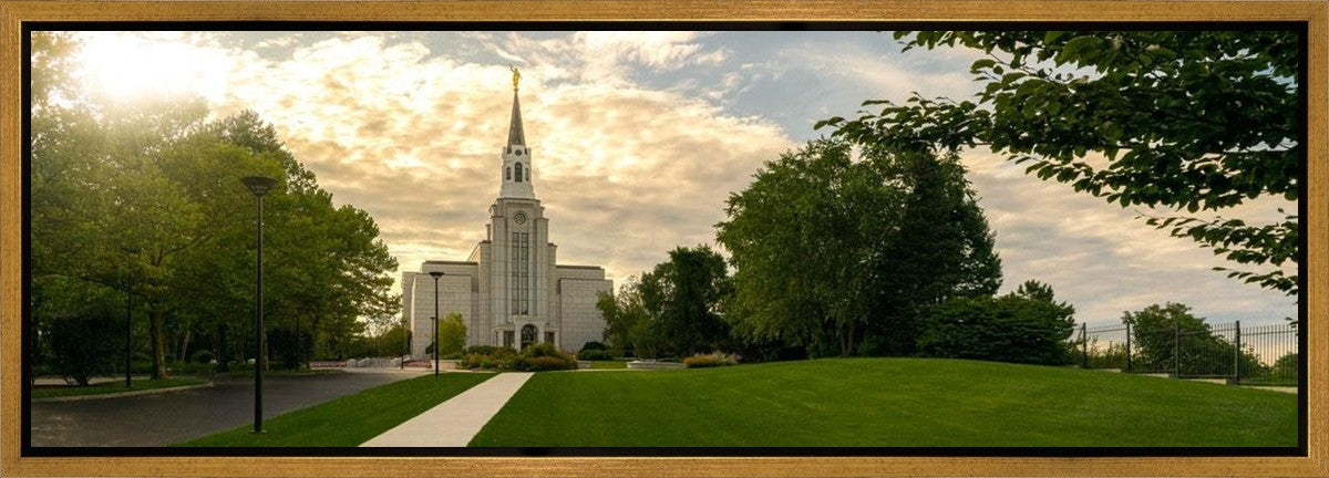Boston Temple Summer Glow Gallery Wrap