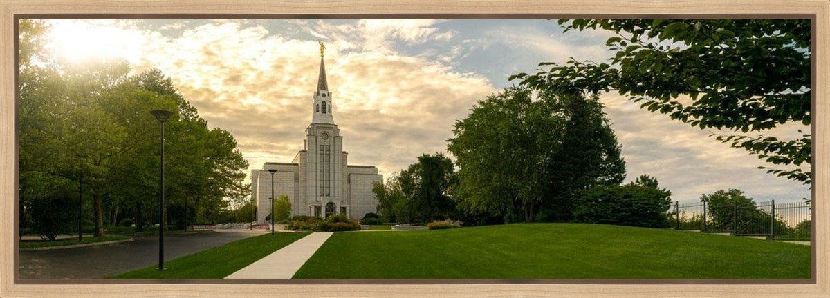 Boston Temple Summer Glow Gallery Wrap