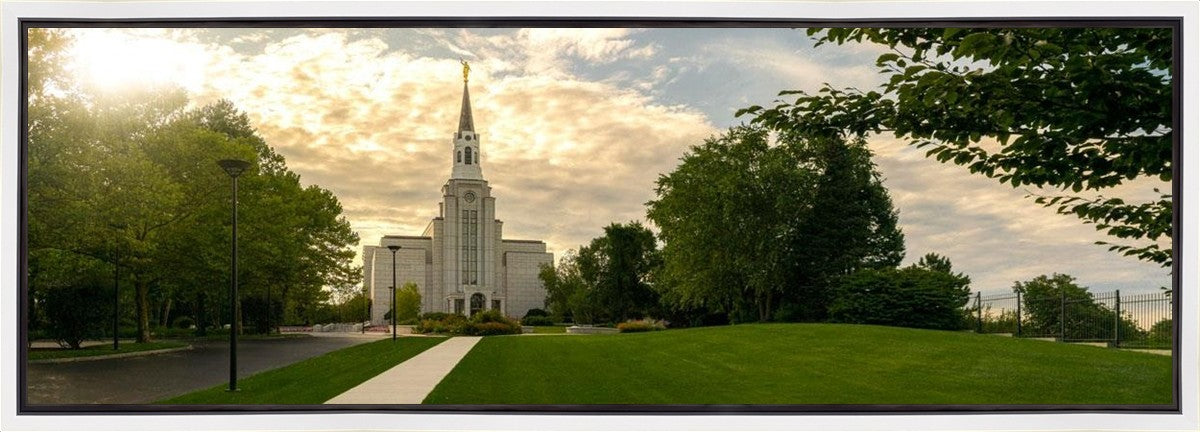Boston Temple Summer Glow Gallery Wrap