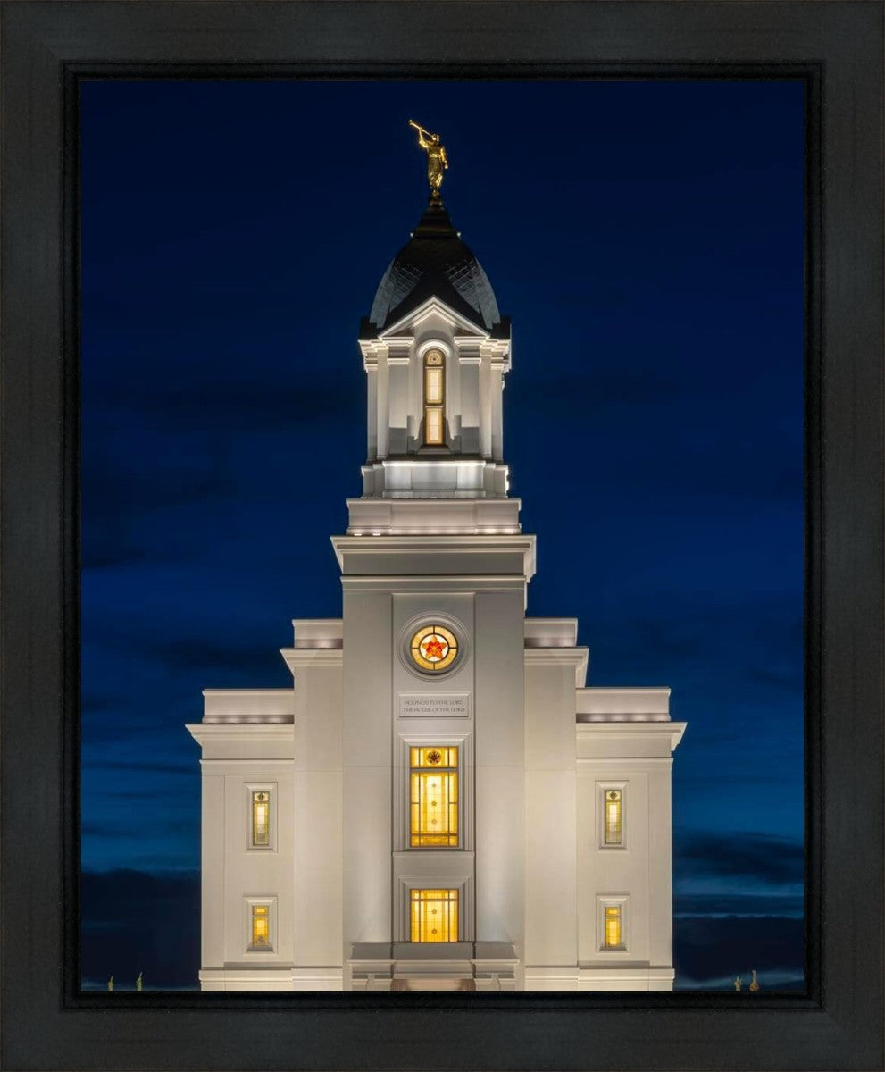 Cedar City Temple Eternal Light Vertical Gallery Wrap