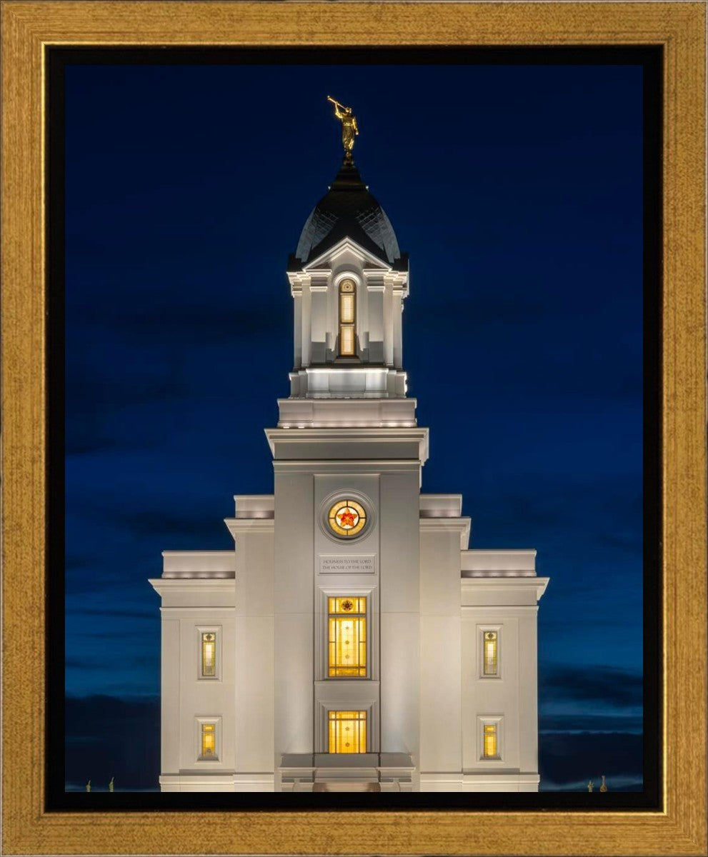 Cedar City Temple Eternal Light Vertical Gallery Wrap