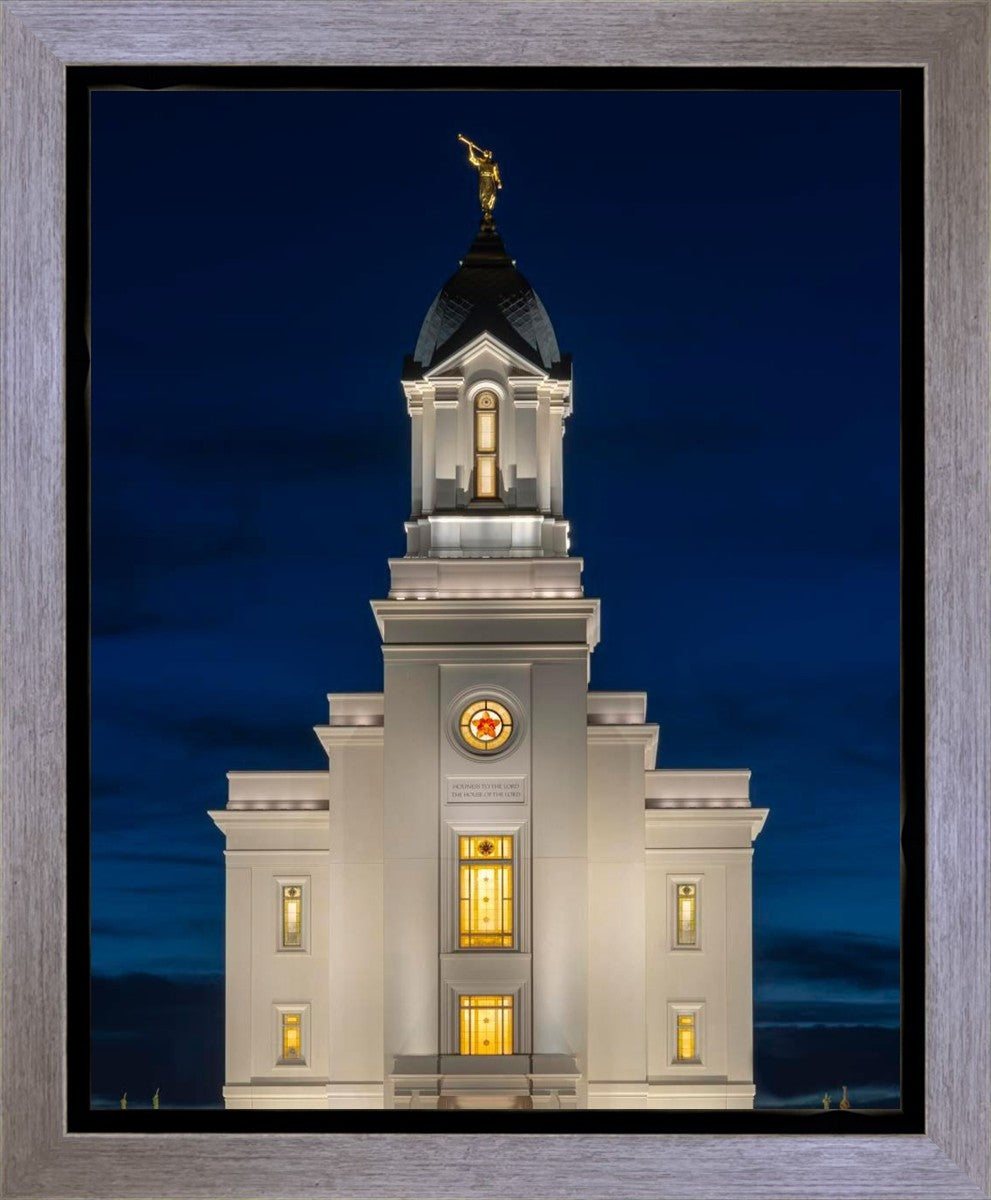 Cedar City Temple Eternal Light Vertical Gallery Wrap
