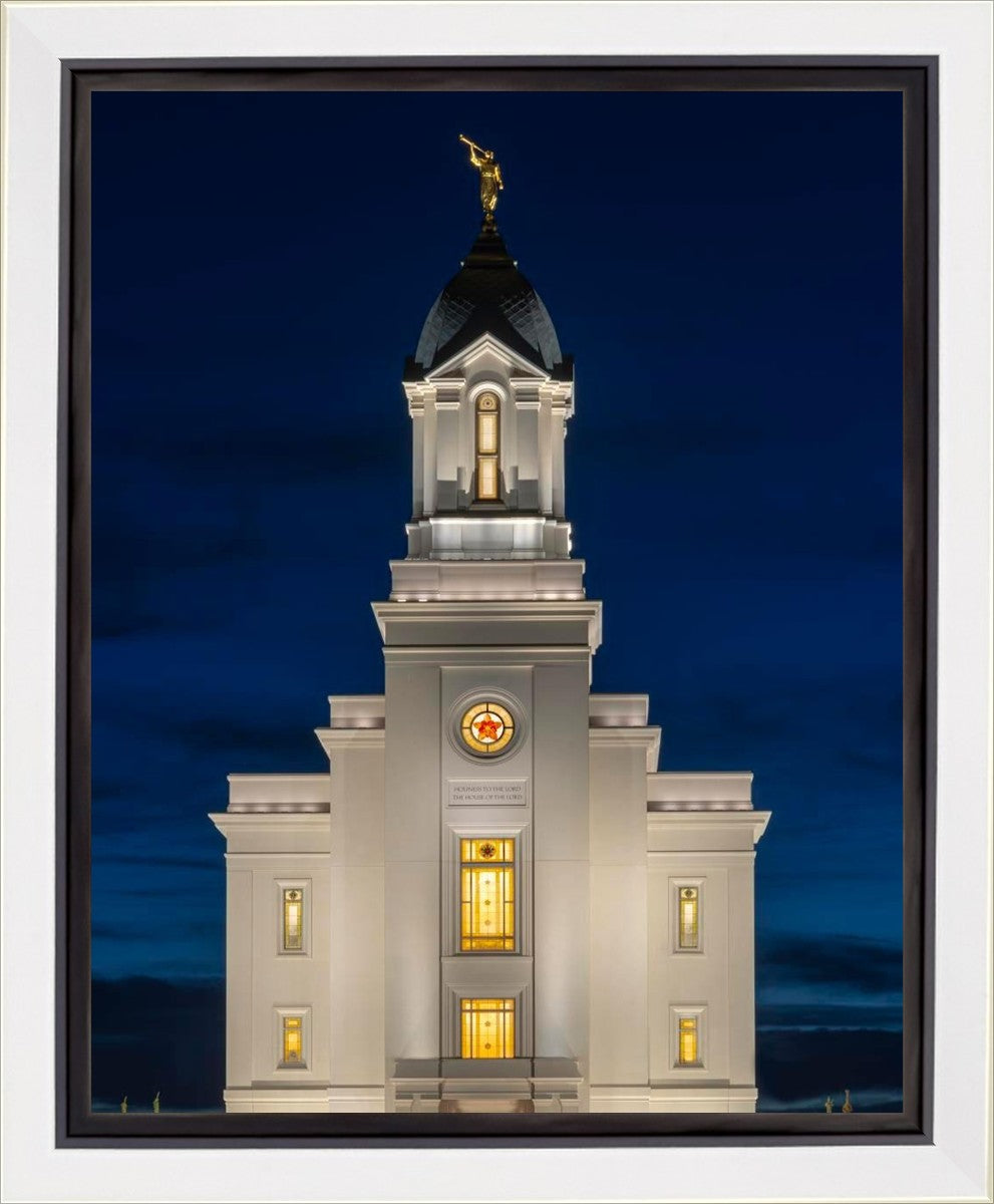 Cedar City Temple Eternal Light Vertical Gallery Wrap
