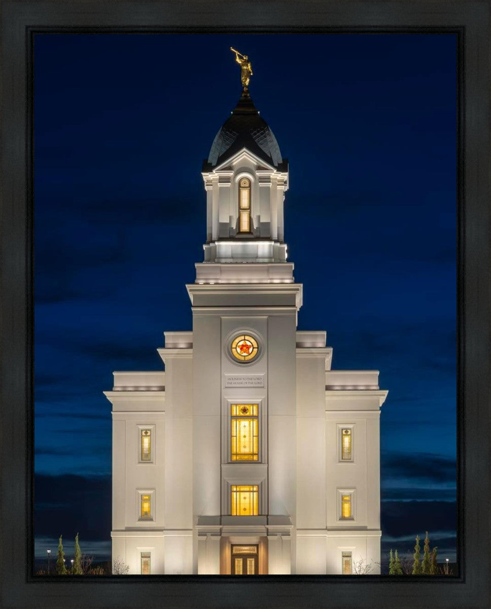 Cedar City Temple Eternal Light Vertical Gallery Wrap