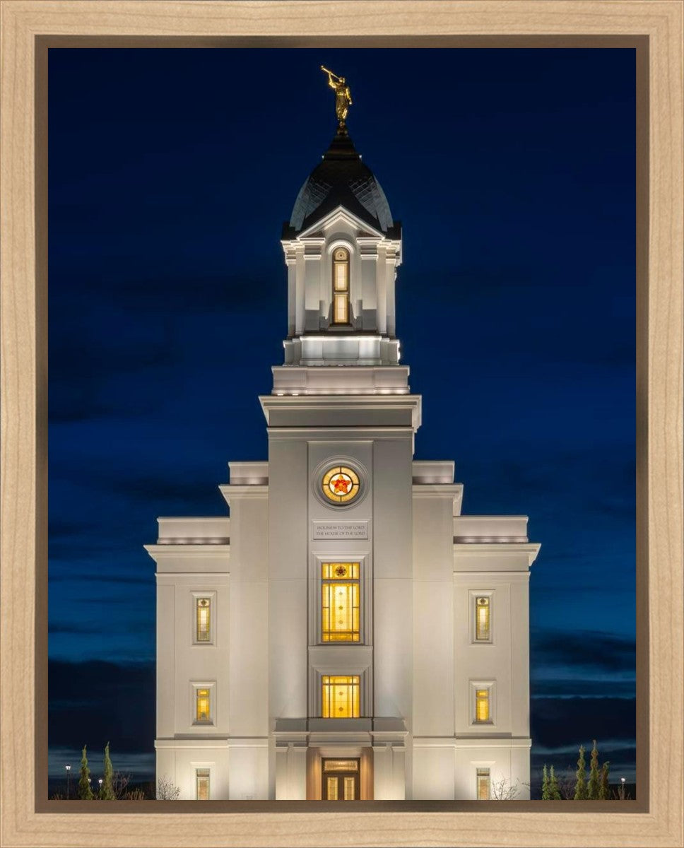 Cedar City Temple Eternal Light Vertical Gallery Wrap