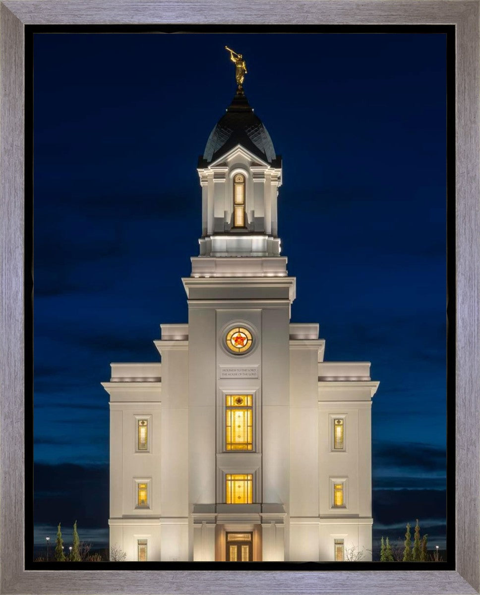 Cedar City Temple Eternal Light Vertical Gallery Wrap