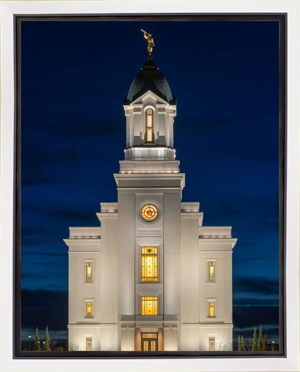 Cedar City Temple Eternal Light Vertical Gallery Wrap