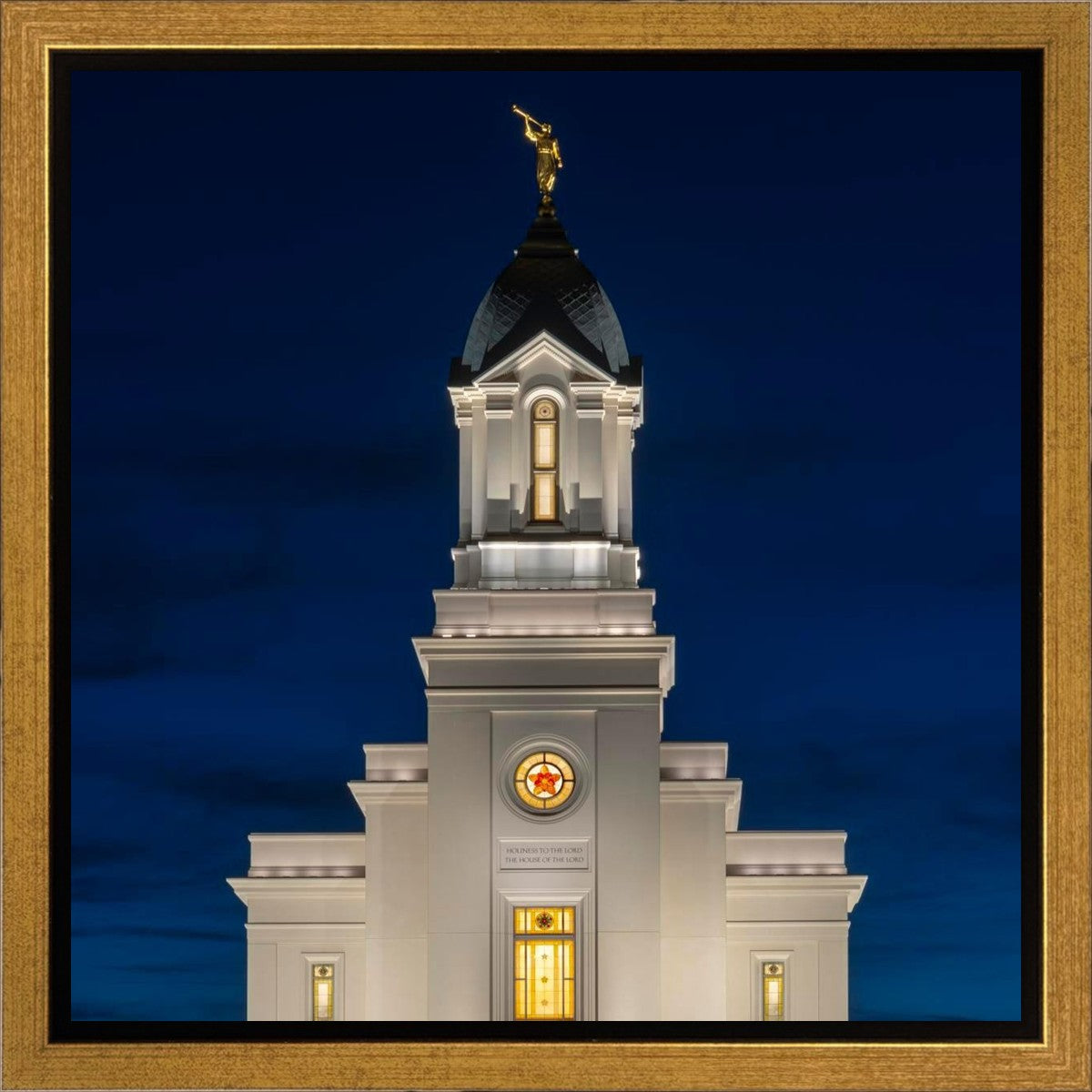 Cedar City Temple Eternal Light Vertical Gallery Wrap