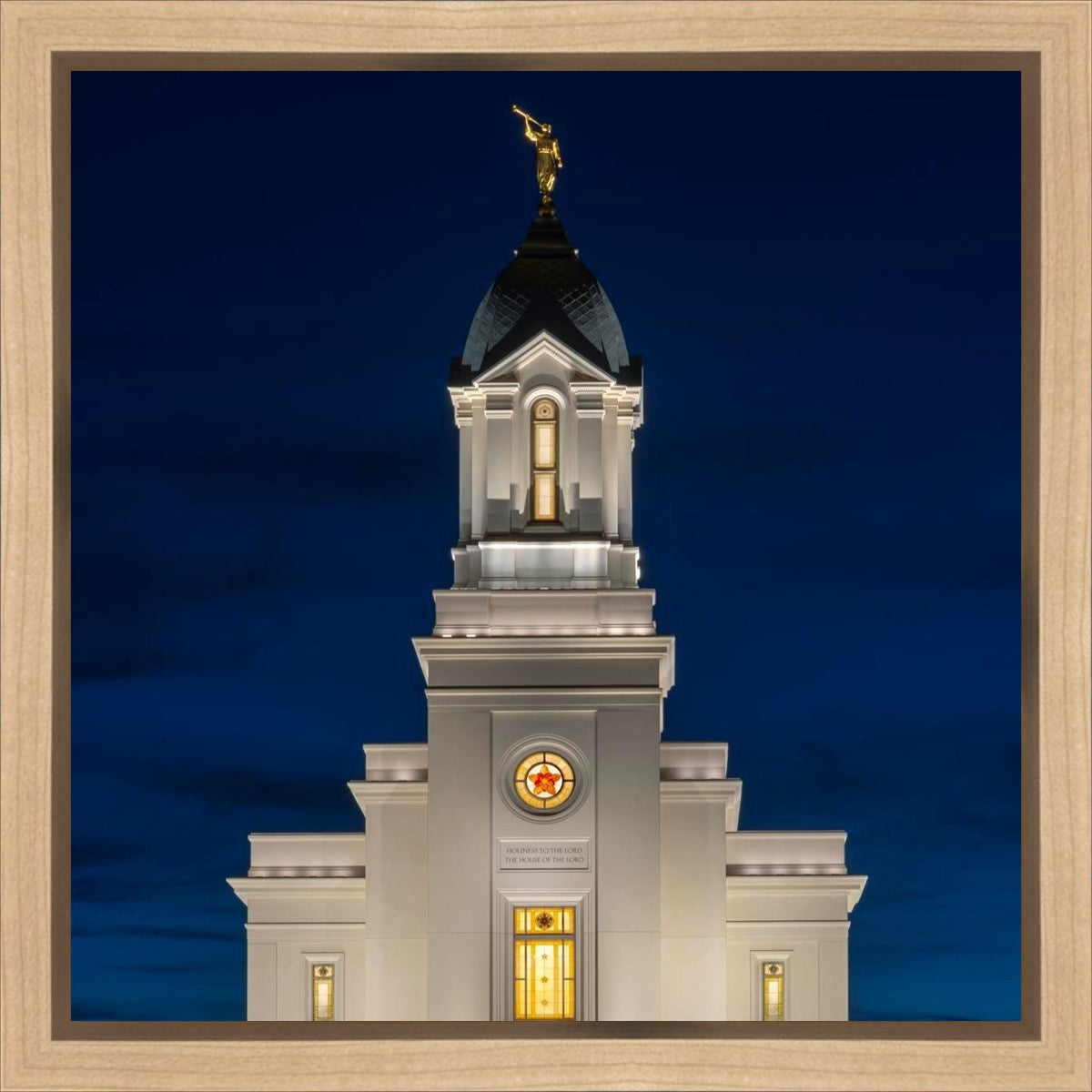 Cedar City Temple Eternal Light Vertical Gallery Wrap