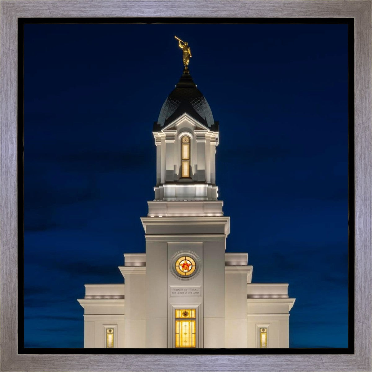 Cedar City Temple Eternal Light Vertical Gallery Wrap