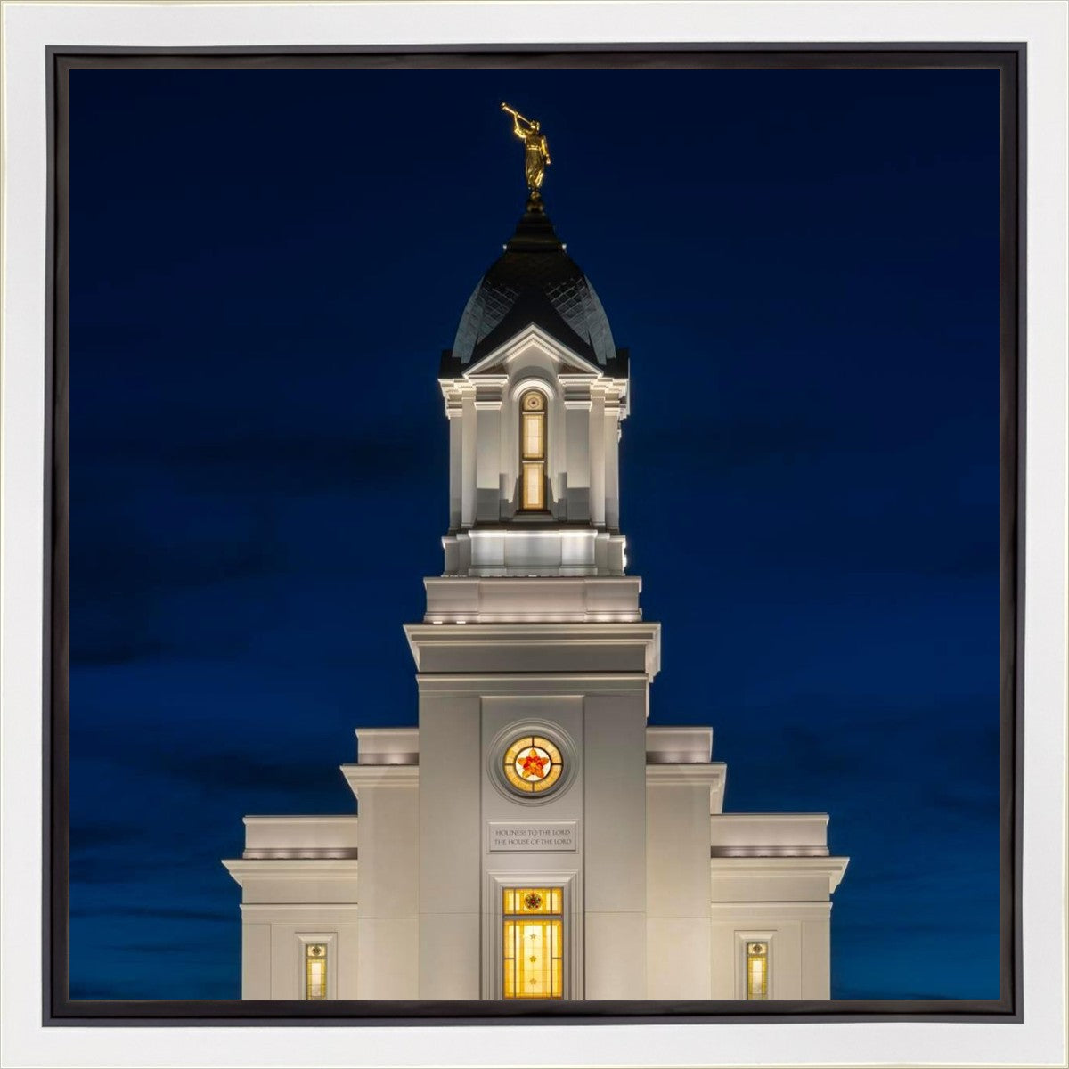 Cedar City Temple Eternal Light Vertical Gallery Wrap