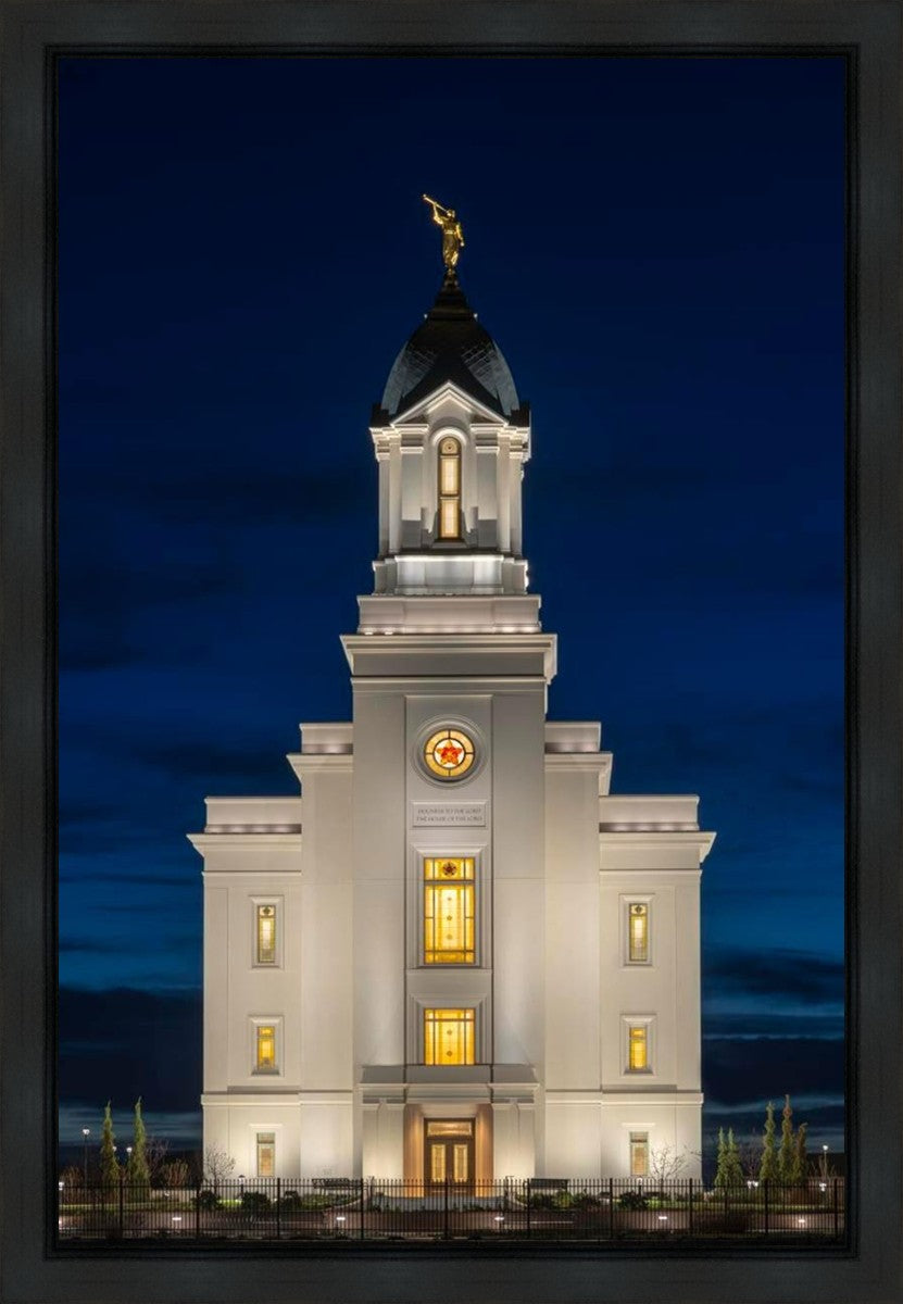 Cedar City Temple Eternal Light Vertical Gallery Wrap