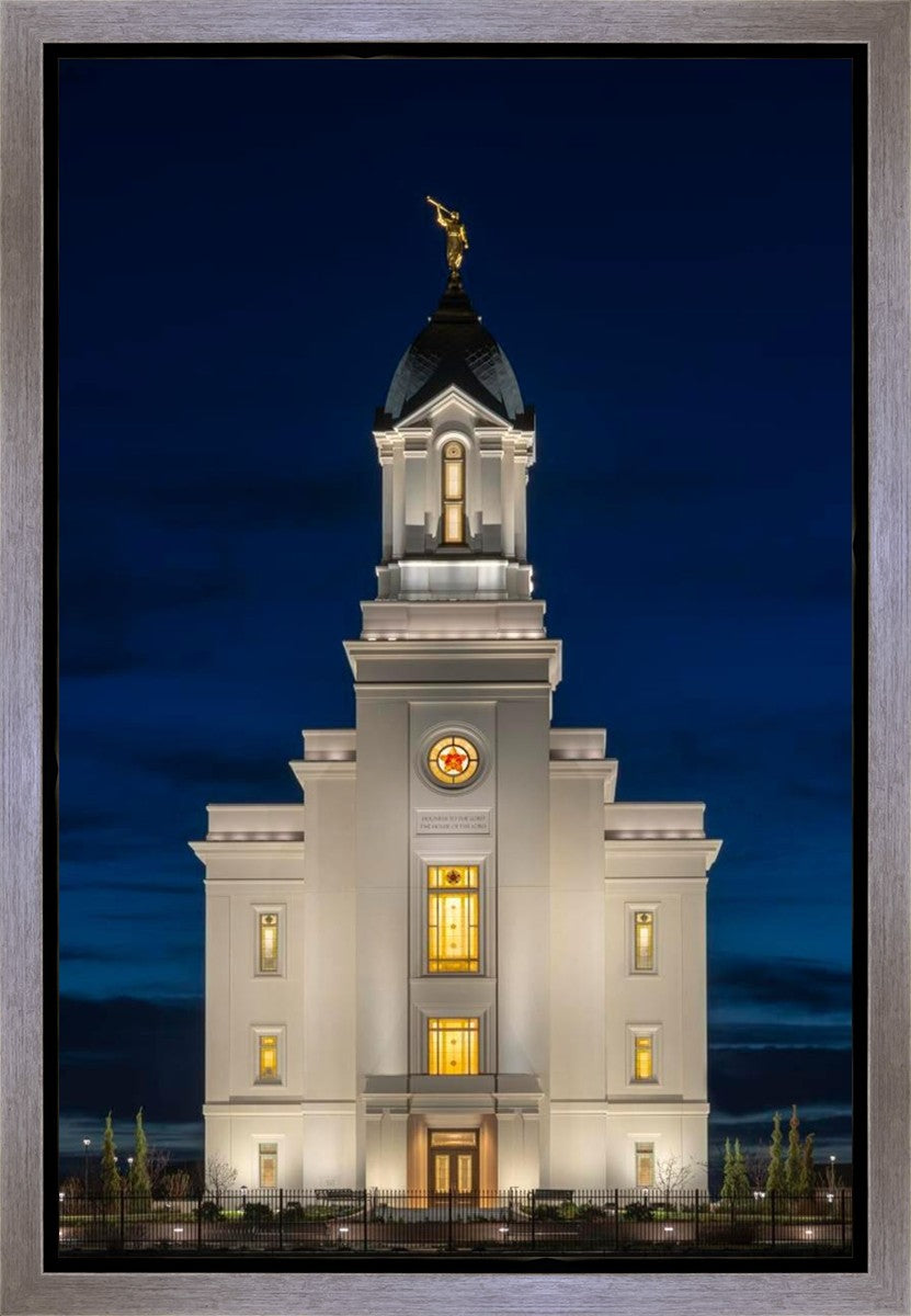 Cedar City Temple Eternal Light Vertical Gallery Wrap