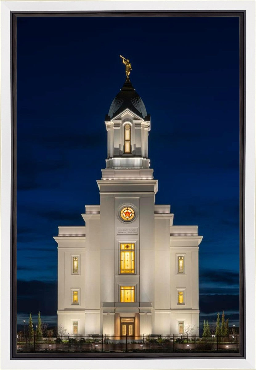 Cedar City Temple Eternal Light Vertical Gallery Wrap
