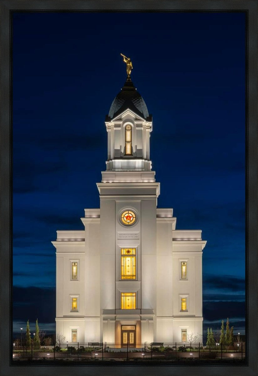 Cedar City Temple Eternal Light Vertical Gallery Wrap