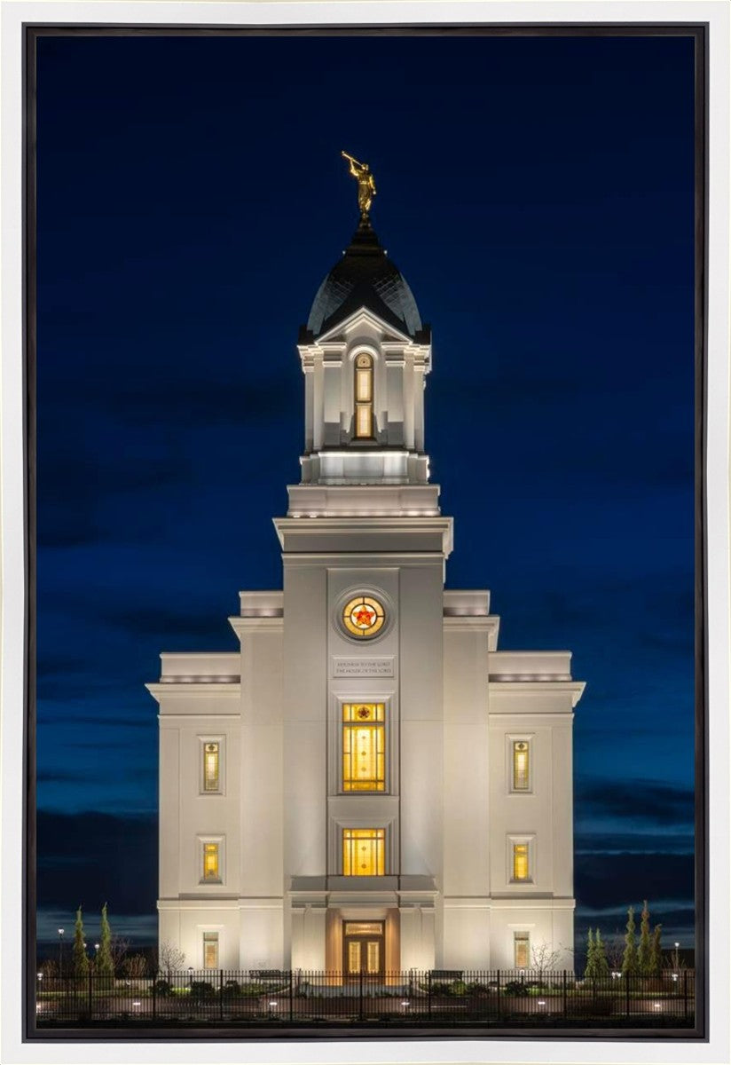 Cedar City Temple Eternal Light Vertical Gallery Wrap