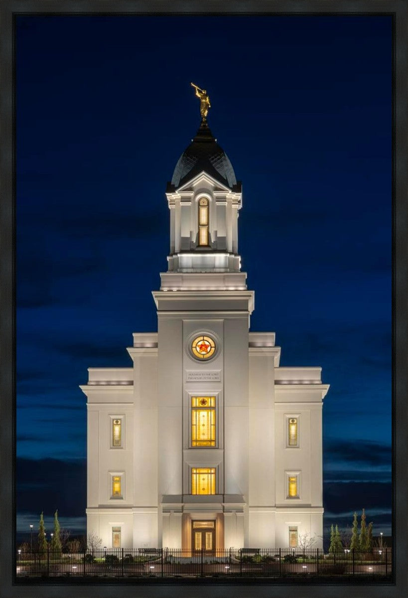 Cedar City Temple Eternal Light Vertical Gallery Wrap