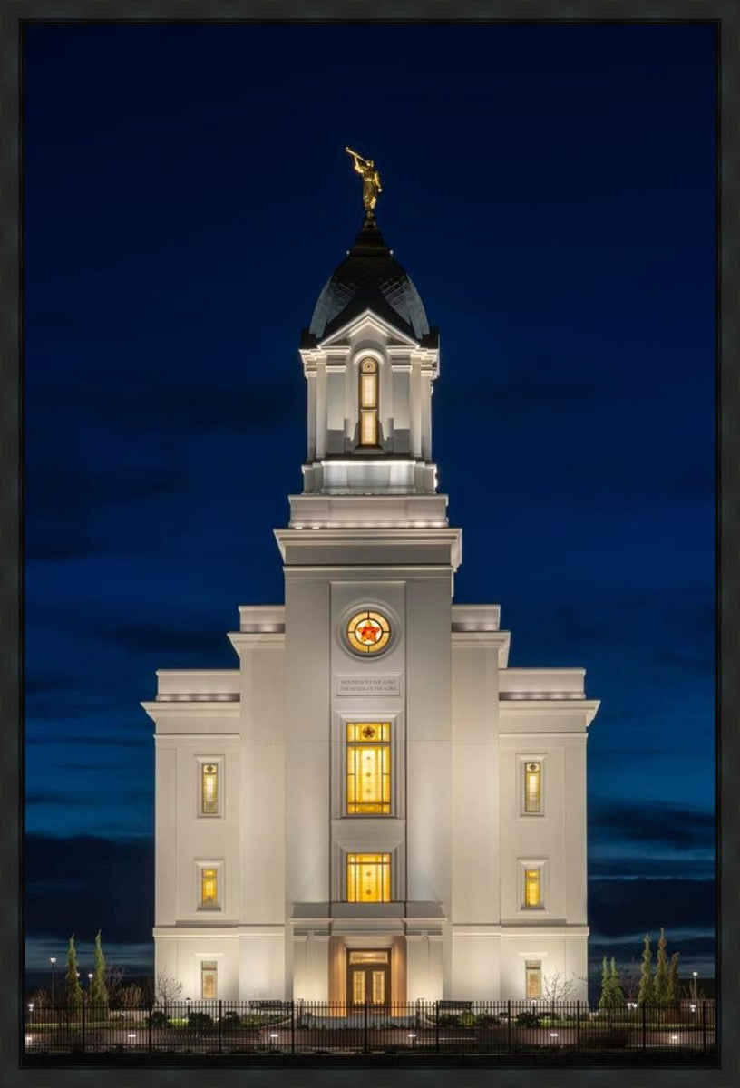 Cedar City Temple Eternal Light Vertical Gallery Wrap