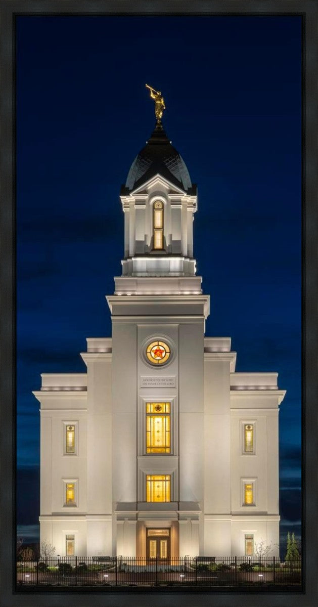 Cedar City Temple Eternal Light Vertical Gallery Wrap