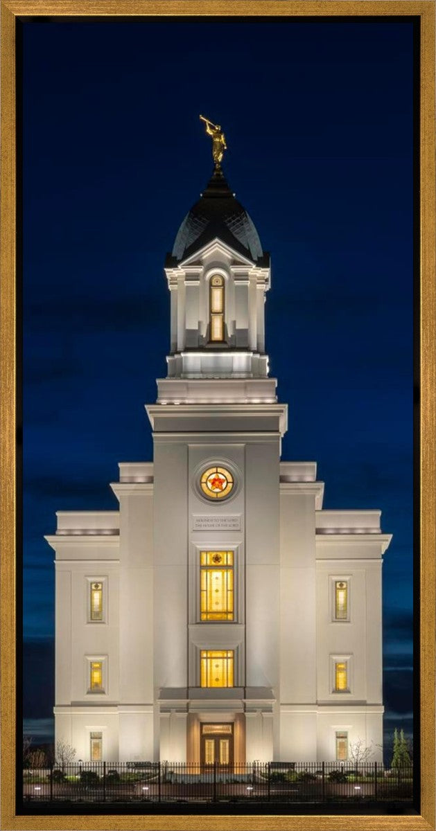 Cedar City Temple Eternal Light Vertical Gallery Wrap