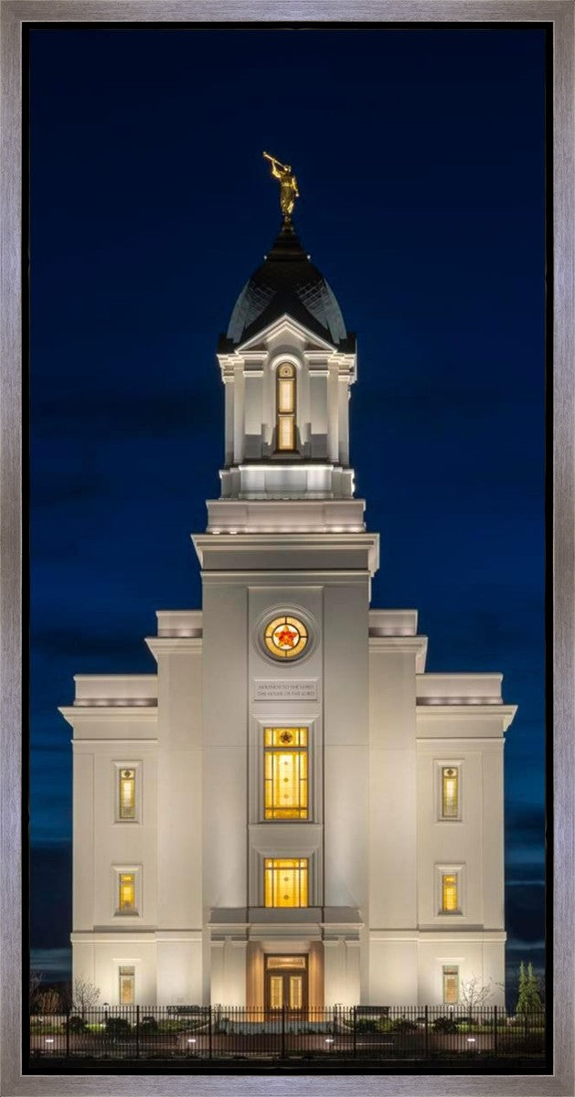Cedar City Temple Eternal Light Vertical Gallery Wrap