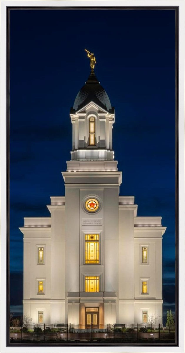 Cedar City Temple Eternal Light Vertical Gallery Wrap