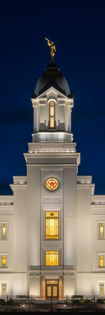 Cedar City Temple Eternal Light Vertical Gallery Wrap