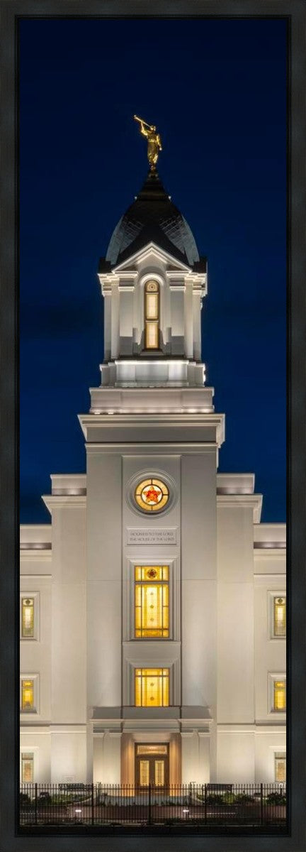 Cedar City Temple Eternal Light Vertical Gallery Wrap