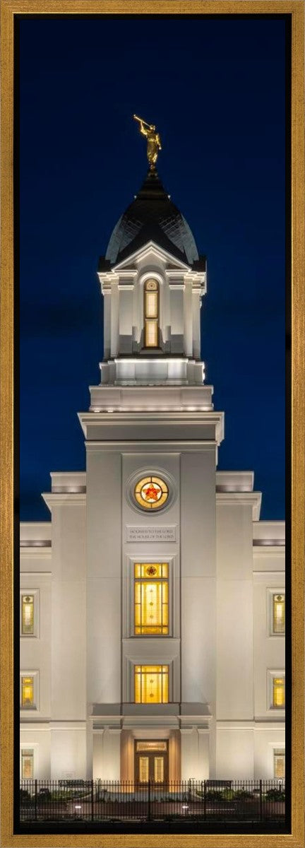 Cedar City Temple Eternal Light Vertical Gallery Wrap