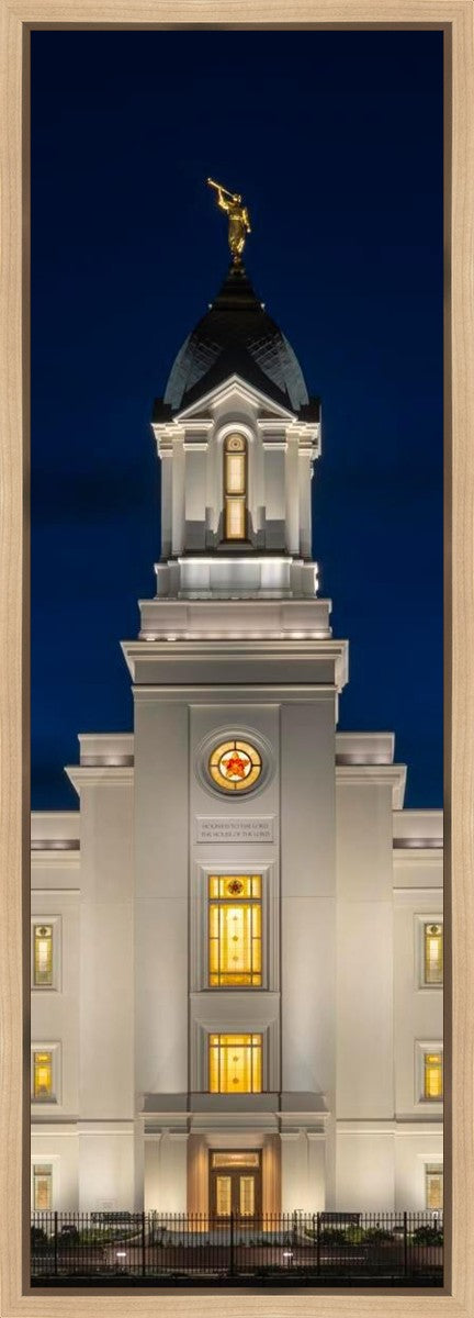 Cedar City Temple Eternal Light Vertical Gallery Wrap