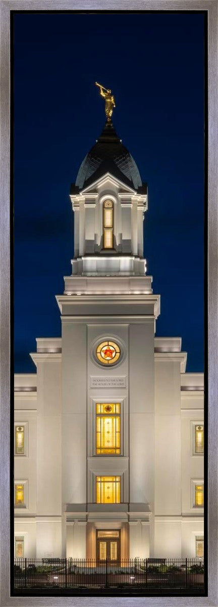 Cedar City Temple Eternal Light Vertical Gallery Wrap