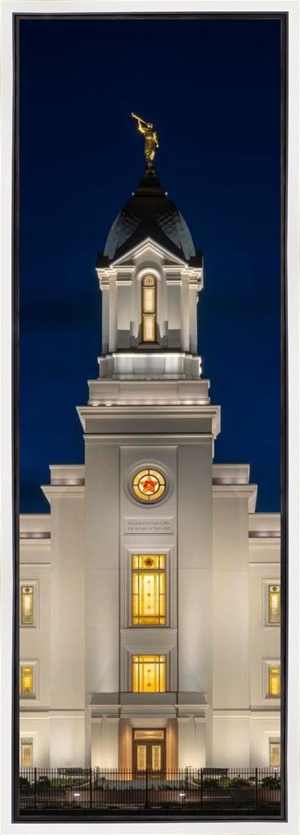 Cedar City Temple Eternal Light Vertical Gallery Wrap