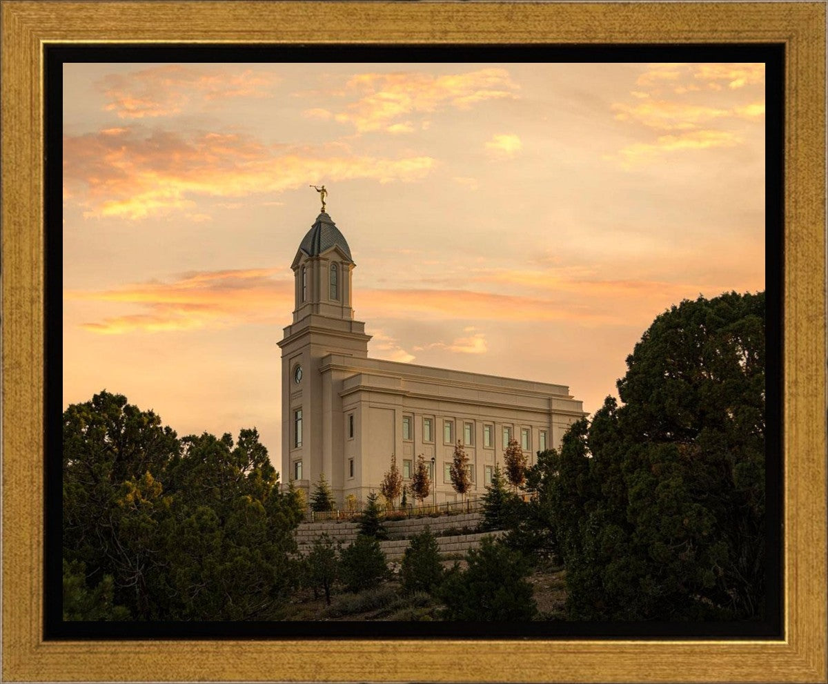 Cedar City Temple Blessings From Above Gallery Wrap