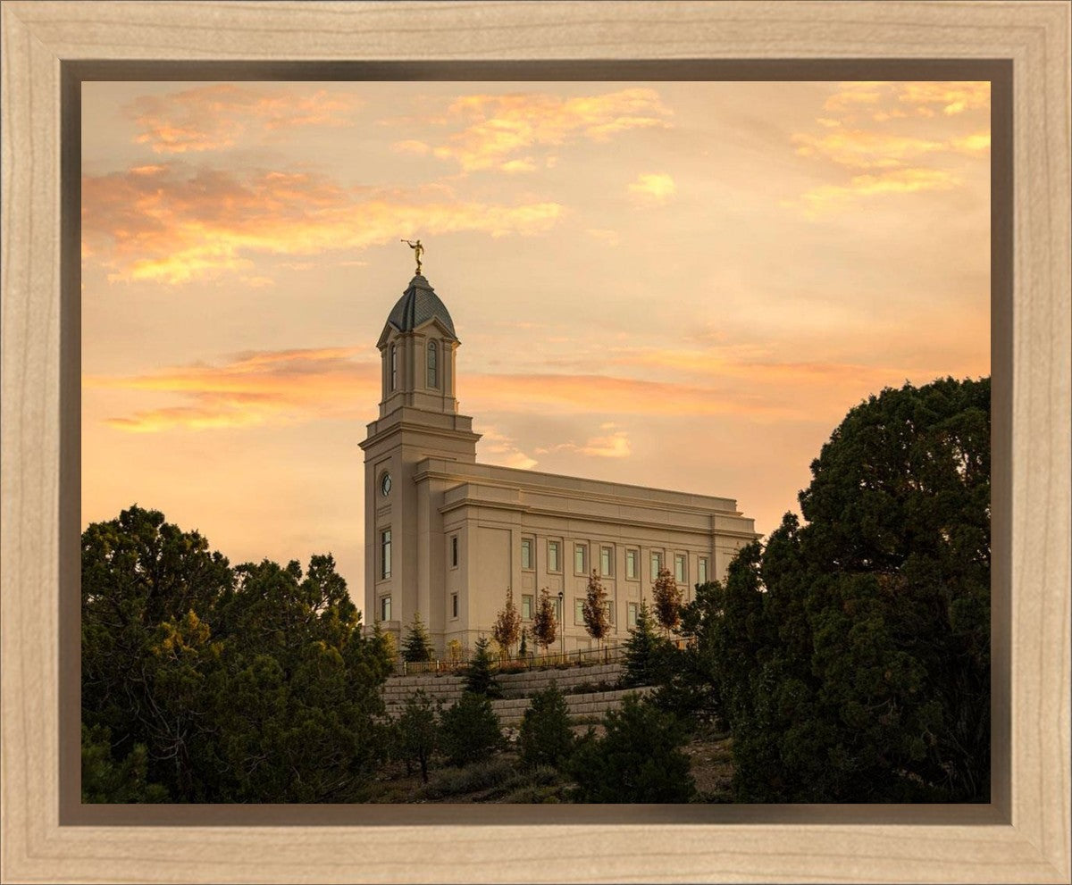 Cedar City Temple Blessings From Above Gallery Wrap