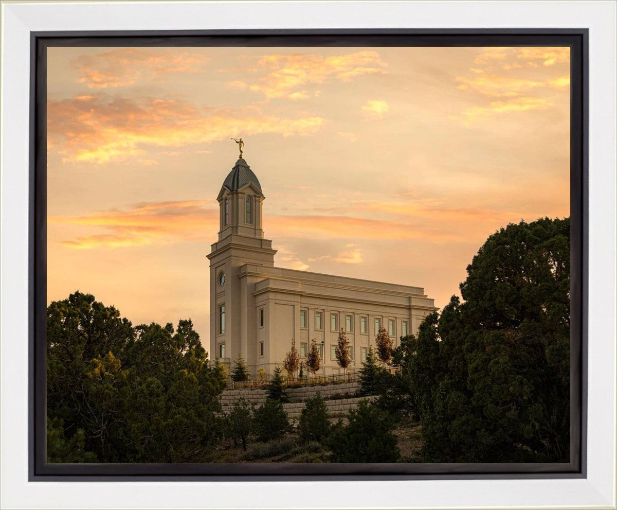 Cedar City Temple Blessings From Above Gallery Wrap
