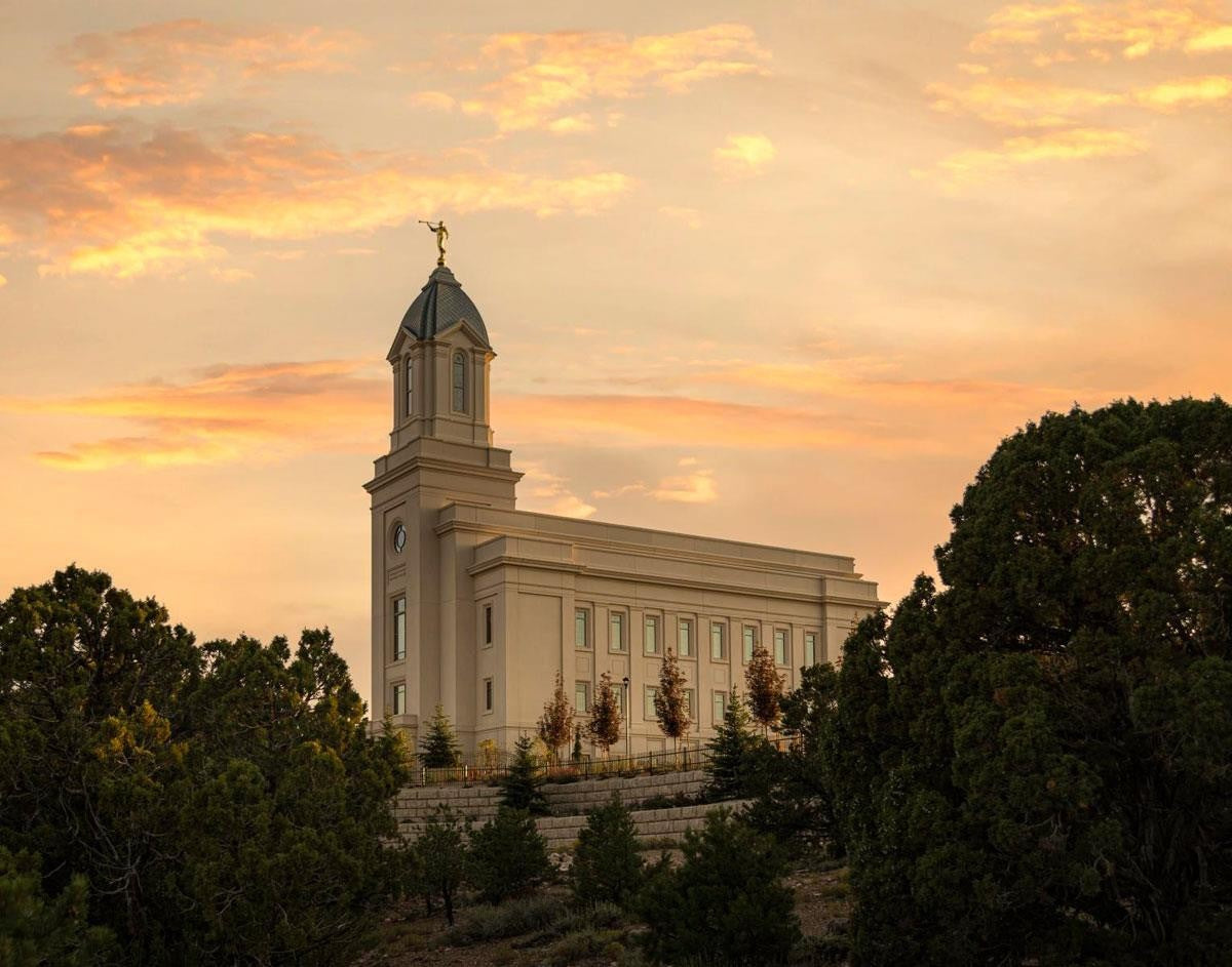 Cedar City Temple Blessings From Above Gallery Wrap