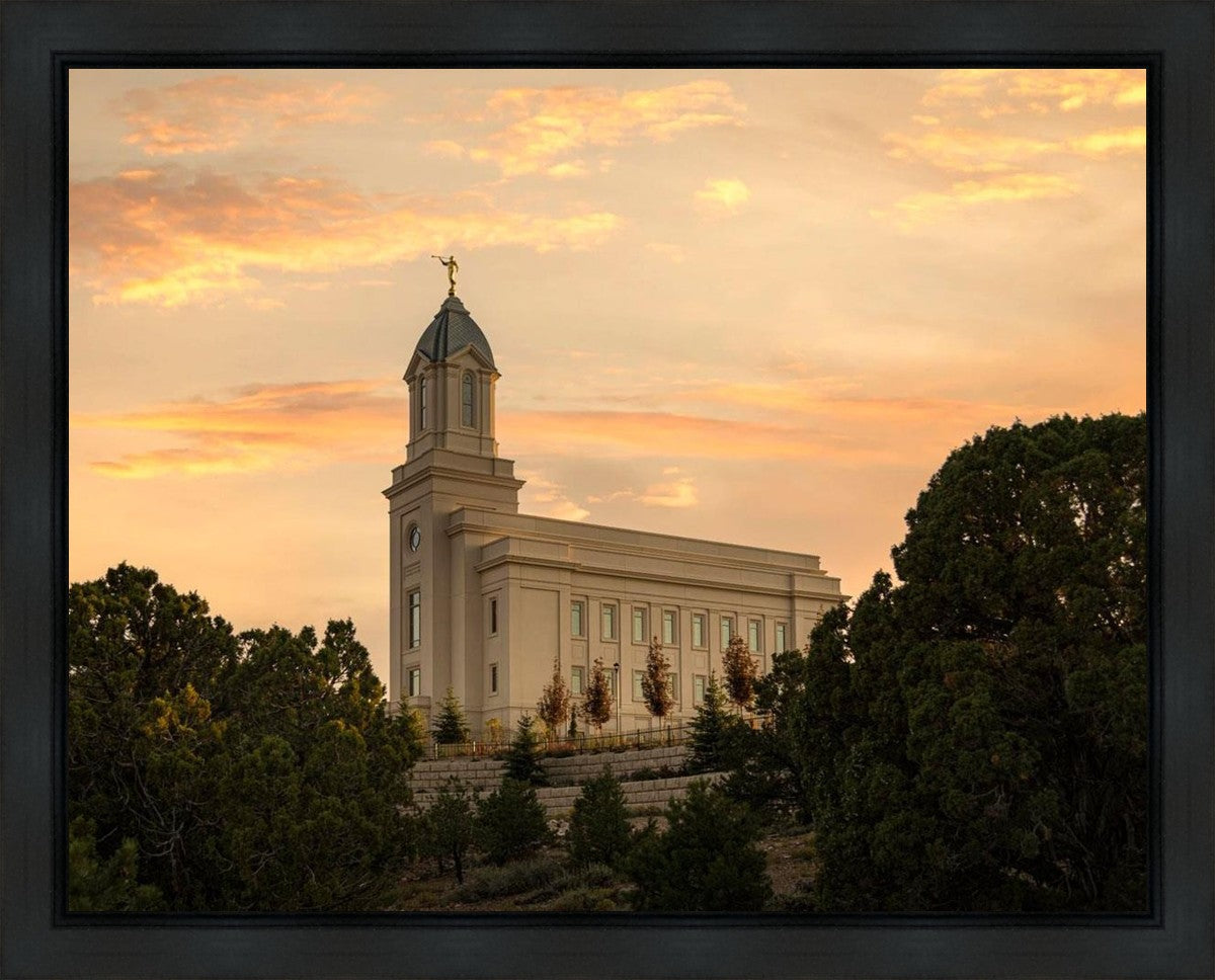 Cedar City Temple Blessings From Above Gallery Wrap