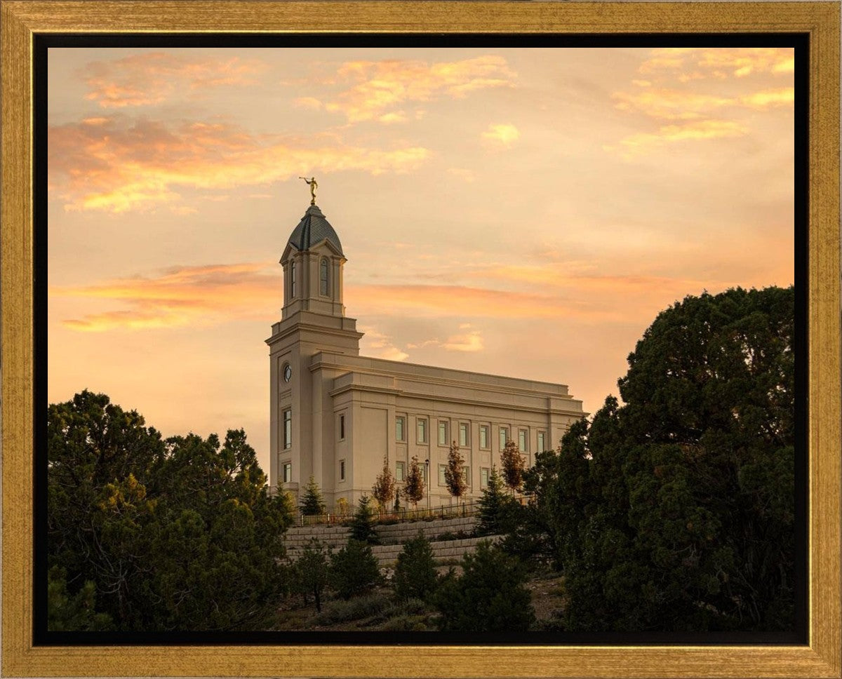 Cedar City Temple Blessings From Above Gallery Wrap
