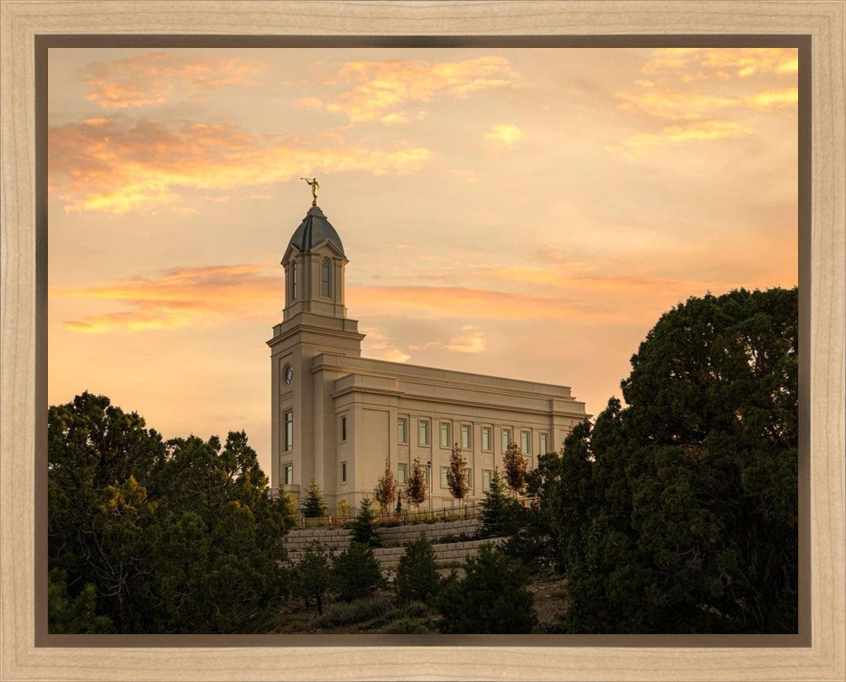 Cedar City Temple Blessings From Above Gallery Wrap