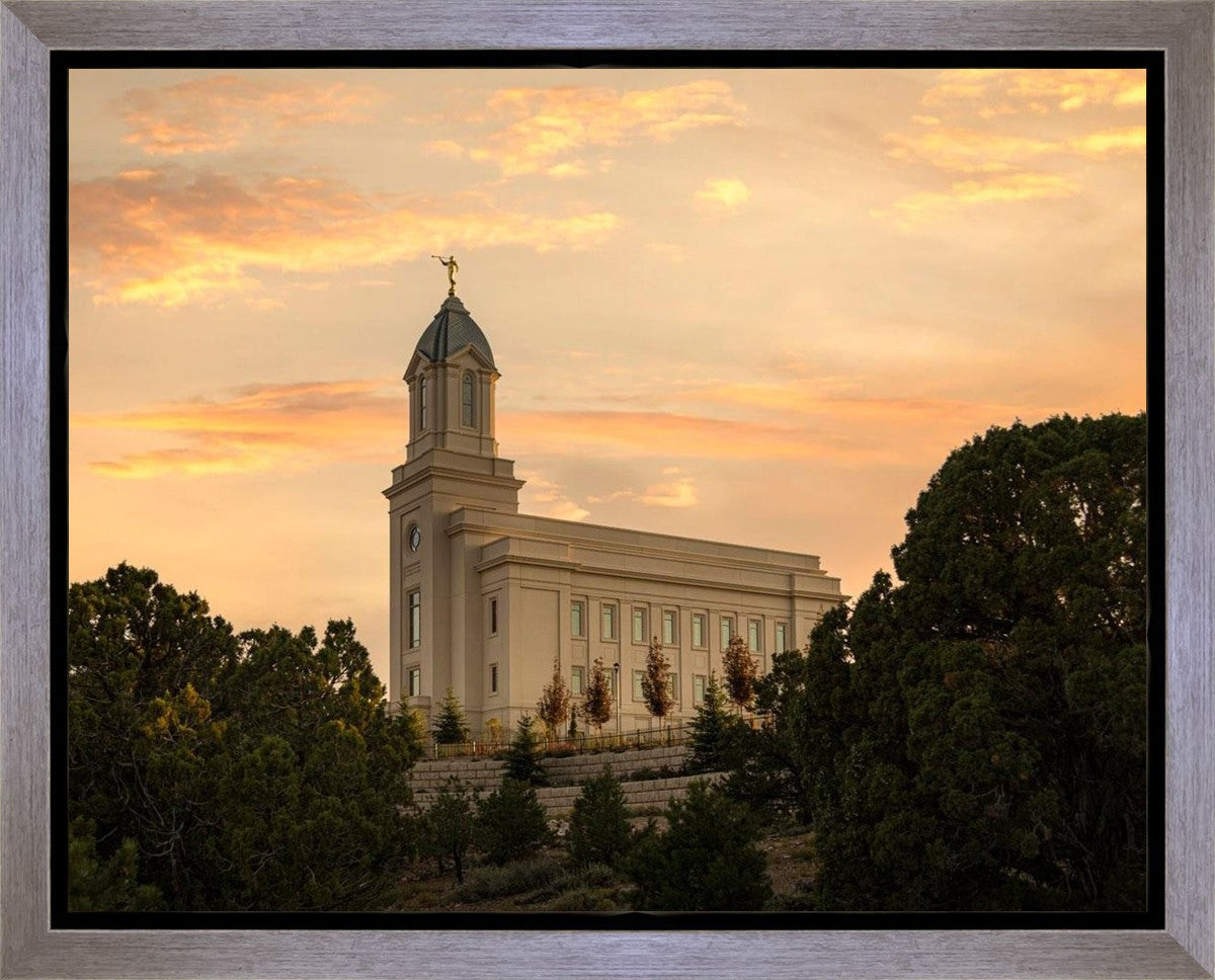 Cedar City Temple Blessings From Above Gallery Wrap