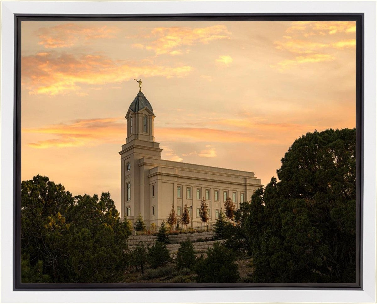 Cedar City Temple Blessings From Above Gallery Wrap